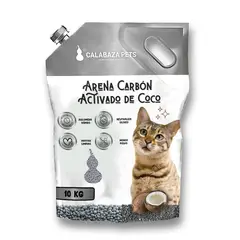 undefined - Arena Sanitaria Gato Aglomerante Bentonita Carbón Activado Calabaza 10kg