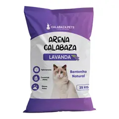 undefined - Arena Sanitaria Gato Aglomerante Bentonita Calabaza Lavanda 25 kg