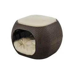 MQ - Cama Para Mascotas Ovalada 40x58x58cm Mocca