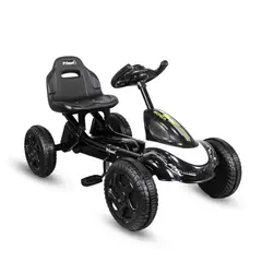 PRINSEL - Montable Pedales para Niños Go Kart Monza Blanco