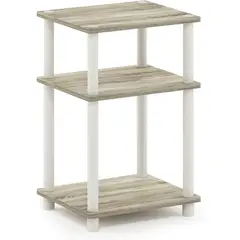 FURINNO - Mesa Auxiliar 3 Niveles Con Mecanismo Turn-n-t