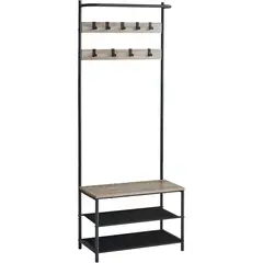 VASAGLE - Hall Tree Con Banco y Almacenaje de Za