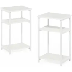 FURINNO - Mesa Auxiliar Con Marco de Metal