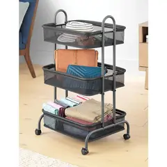 WHITMOR - Carrito Zapatero de Doble Cara Con 5 Niveles