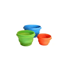 MOUNTAIN GEAR - Juego de 3 Tazones Plegables de Alpine Mountai