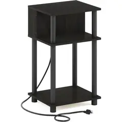 FURINNO - Mesa Auxiliar Turn-n-tube 3 Niveles Con Puerto