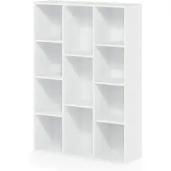 FURINNO - Biblioteca de Once Compartimientos con Diseño Modular para Alta Capacidad