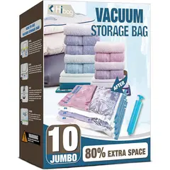 HIBAG - Bolsa de Almacenamiento al Vacío Jumbo para Ropa y Hogar