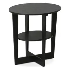 FURINNO - Mesa Auxiliar de Nogal Jaya