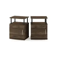 FURINNO - Mesita de Noche Con Puerta y Tubos de Pvc - Mo