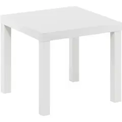 FURINNO - Mesa Auxiliar Clásica Parsons - Modelo Cuadrad