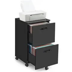 VASAGLE - Gabinete de Archivos Con Ruedas