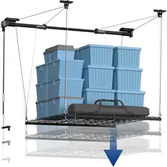 FLEXIMOUNTS - Rack Elevable de Techo para Garaje con Alta Capacidad