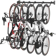 FLEXIMOUNTS - Rack de Pared para Almacenamiento de Seis Bicicletas en Garaje