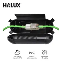 HALUX - Protector De Cables Para Exterior Ip65 PVC