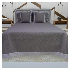 HOMETEX - Tendido Aster Full Queen Gris