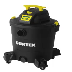 SURTEK - Aspiradora Sopladora 12 Gal 6 Hp Sólidos y Líquidos