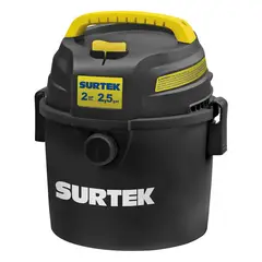 SURTEK - Aspiradora Sopladora 2.5 Gal 2 Hp Sólidos y Líquidos