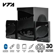 VTA PLUS - Minicomponente 2.1 30 W Rms Radio Usb Sd Aux Vta