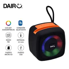 DAIRU - Parlante Recargable 10W Rms Con Luces Y Soporte