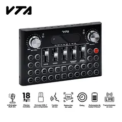 VTA PLUS - Mezclador Recargable Multimedia 7 Canales Creators