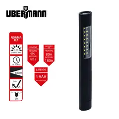 undefined - Linterna Ruber Baterías Doble Iluminación 180 M