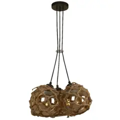 DESIGNERS LIGHTING - Lámpara Colgante Color Chocolate 3l E27 60w