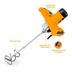SODIMAC - Mezclador Eléctrico de Dos Manos Uso Rudo para Pintura y Cemento Coofix