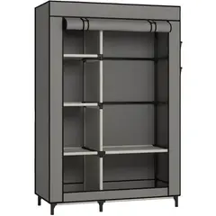 52 BITS - Closet Armario Desarmable 2 Espacios Color Gris