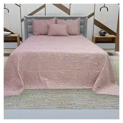 HOMETEX - Tendido Issa King Oro Rosa