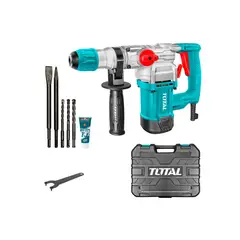 TOTAL - Rotomartillo Uso Rudo 1050 W con Brocas y Puntas