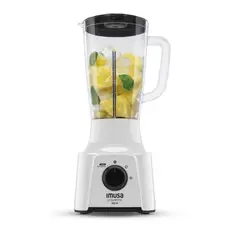 IMUSA - Licuadora Powermix 2V Vaso Plástico Blanca