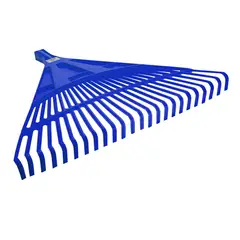 MP TOOLS - Rastrillo O Escoba para Jardín En Plástico Azul 24 Dientes