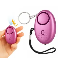 GENERICO - Alarma de Seguridad Personal 130db Linterna Morado