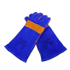 MAVERICK - Guantes Para Soldar Reforzados En Cuero De 35cm Talla Única