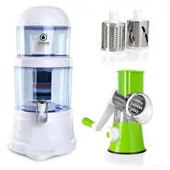 CHEF MASTER - Filtro de Agua Biowater + Molino Rallador Verdura