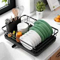 undefined - Escurridor de Platos de Acero Inoxidable Kitsure