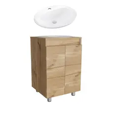CORONA - Mueble De Baño Esencial Duna a Piso 55cm Con Lavamanos