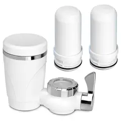 CHEF MASTER - Filtro de Agua para Grifo 7 Niveles Filtrado + 2 Repuestos