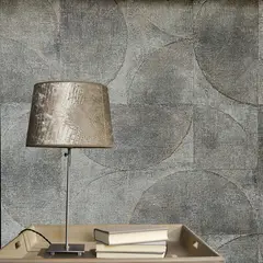 MARBURG - Papel De Colgadura Vintage Moderno 32823 Combinacion Gris, Dorado, Verde, Plata, Brillante Con Figuras