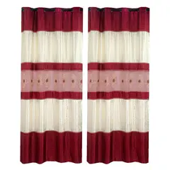 HOMETEX - Cortina Samaris Roja