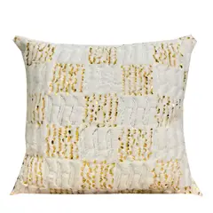 HOMETEX - Cojín Kraz Blanco