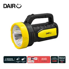 DAIRU - Linterna Recargable 120 M 2 Modos De Iluminación