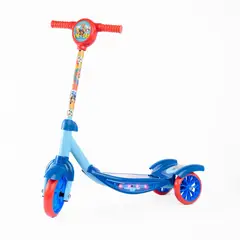 PAW PATROL - Patineta Scooter Infantil Azul Con Luces 3 Ruedas