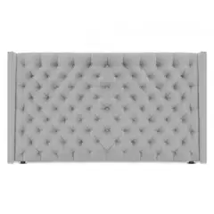 MAGIC CLASS - Cabecero Queen 160X150 Midnight Gris Ecocuero