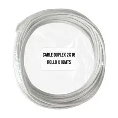 GENERICO - Cable Dúplex 2X16 10M Blanco
