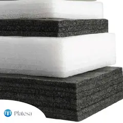 PLATESA - Lámina Espuma Polietileno 20 mm X 1 m X 2 m Blanca