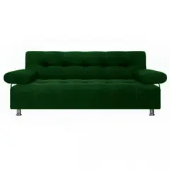 undefined - Sofá cama milan 180x100x30 verde 3 posiciones