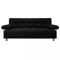 undefined - Sofá cama milan 180x100x30 negro 3 posiciones