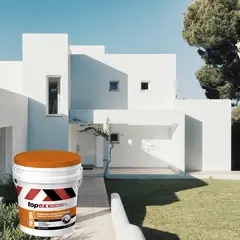 TOPEX - Pintura Fachada 5 Galones Blanco + Estuco Plástico